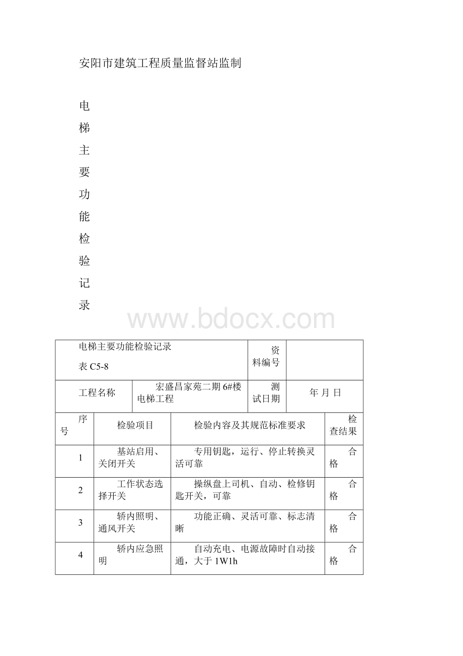 电梯绝缘电阻测试记录簿表.docx_第3页