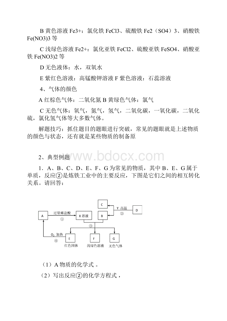 初中化学推断题专项练习.docx_第2页