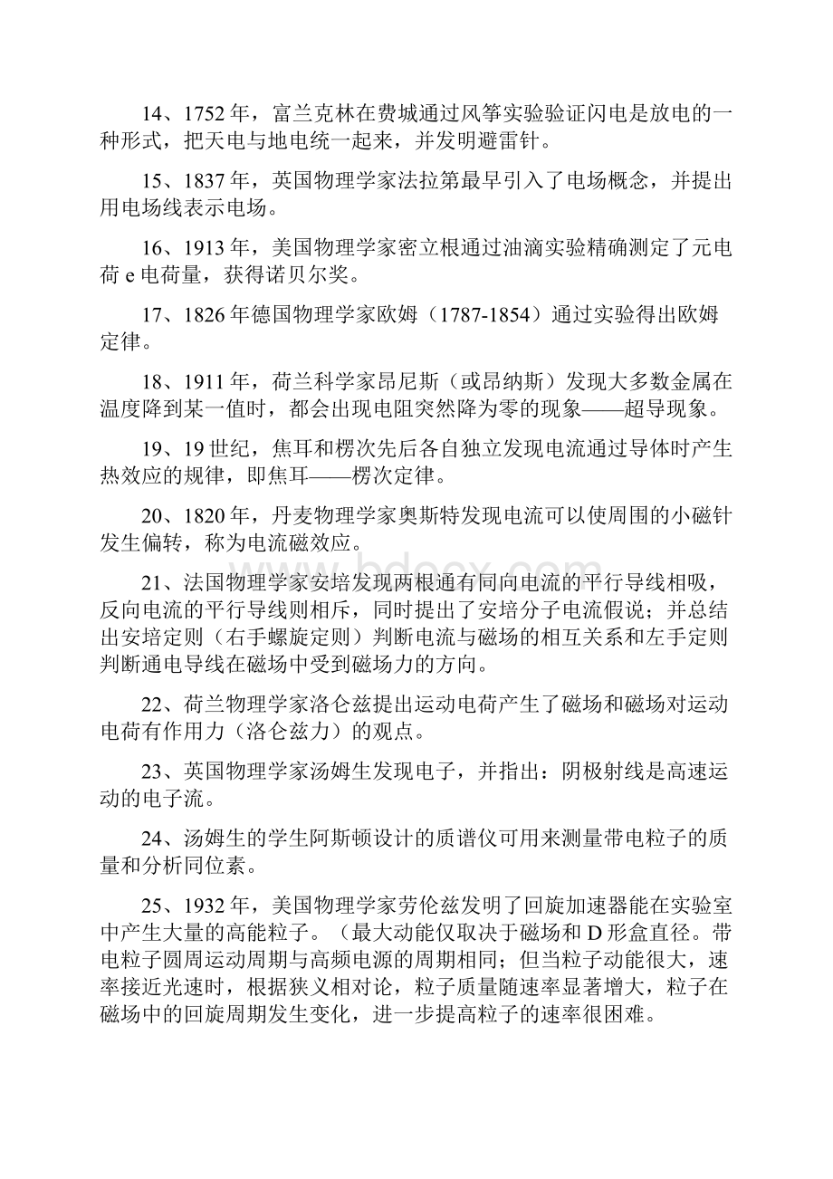 高考高中物理学史归纳总结材料.docx_第3页