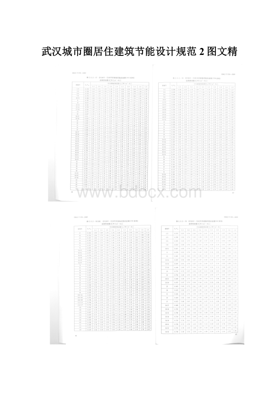 武汉城市圈居住建筑节能设计规范2图文精.docx