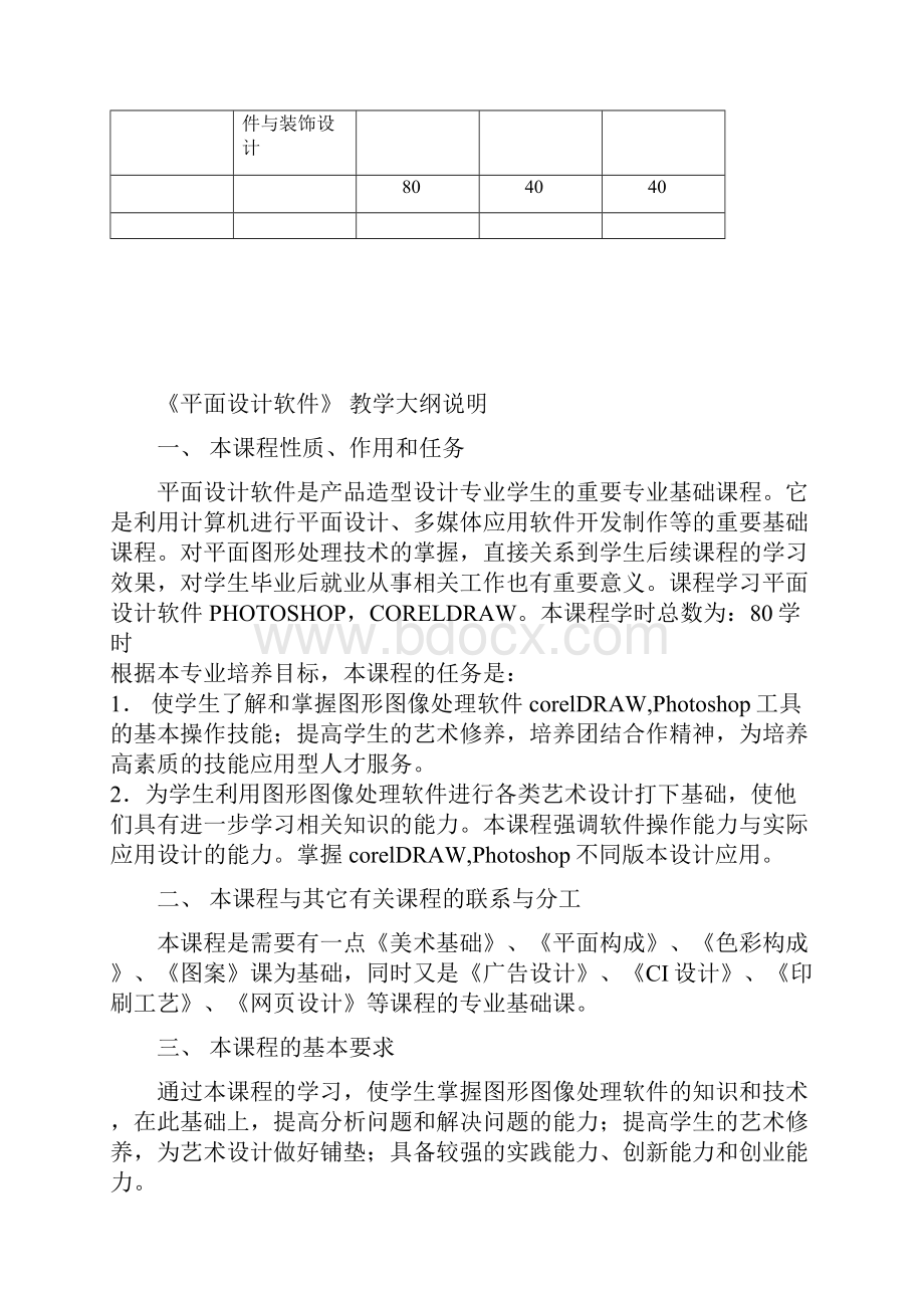 《平面设计软件》教学大纲.docx_第3页