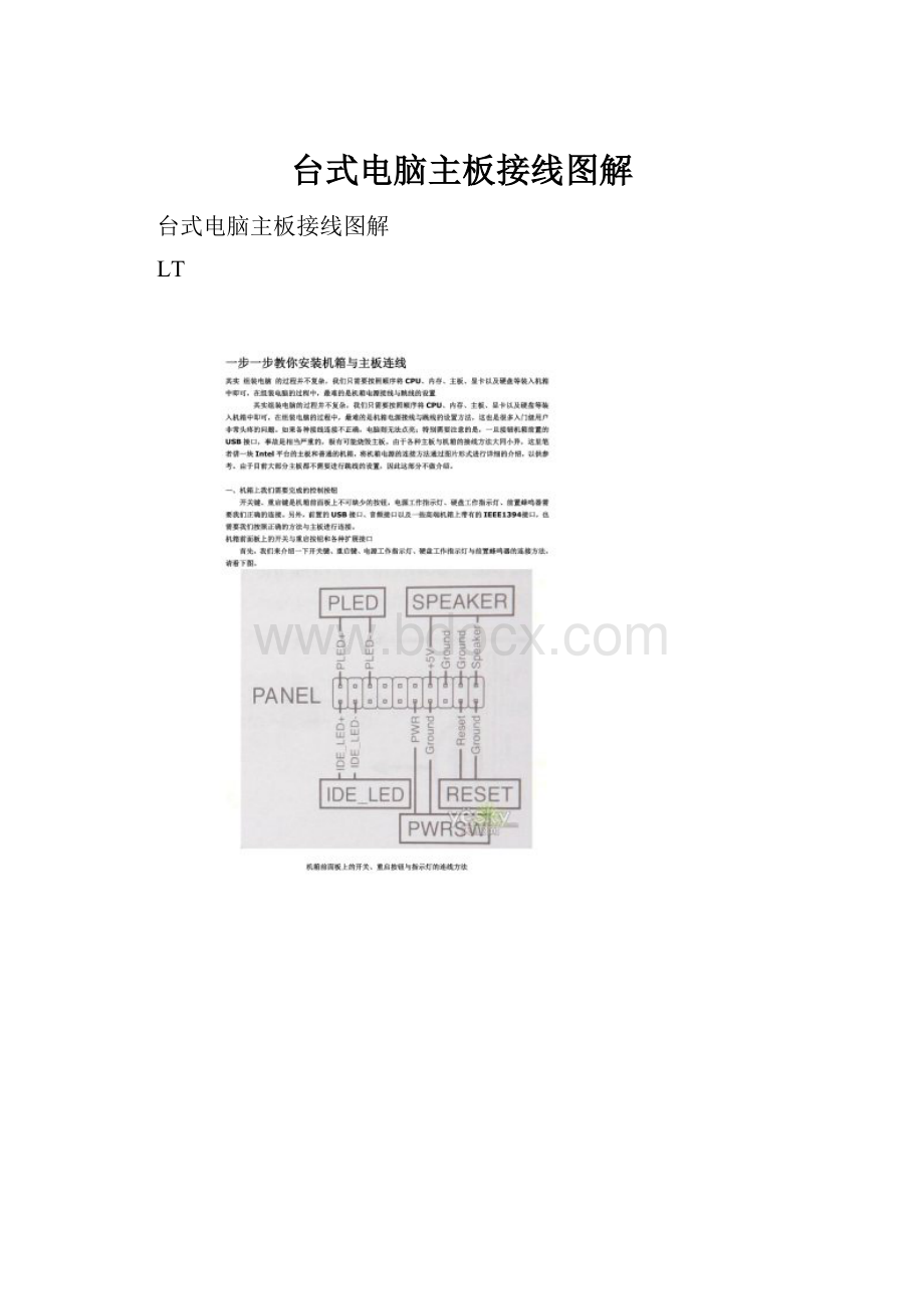 台式电脑主板接线图解.docx_第1页