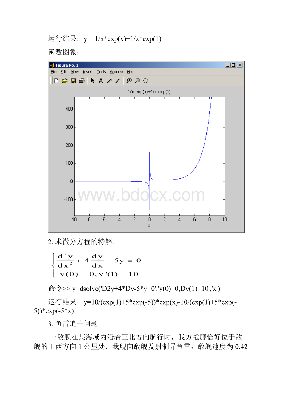 用matlab对微分方程求解实验报告材料.docx_第2页