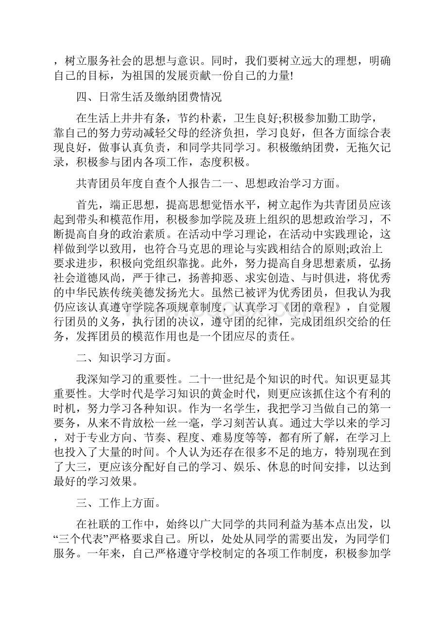 共青团员年度自查个人报告.docx_第2页