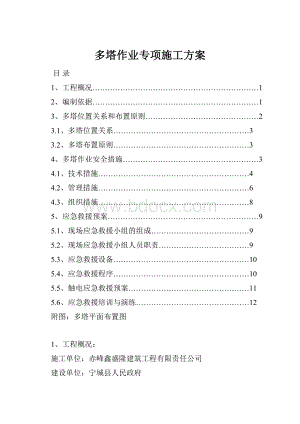 多塔作业专项施工方案.docx