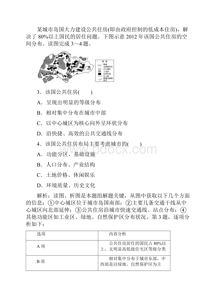 地理必修二第二章城市与城市化章末整合与检测.docx_第2页