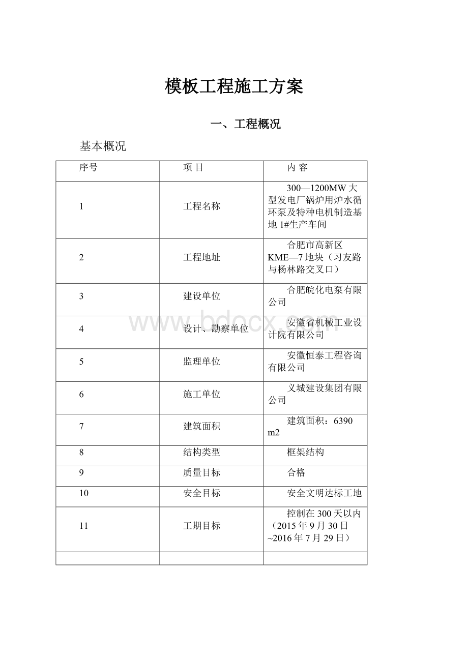 模板工程施工方案.docx