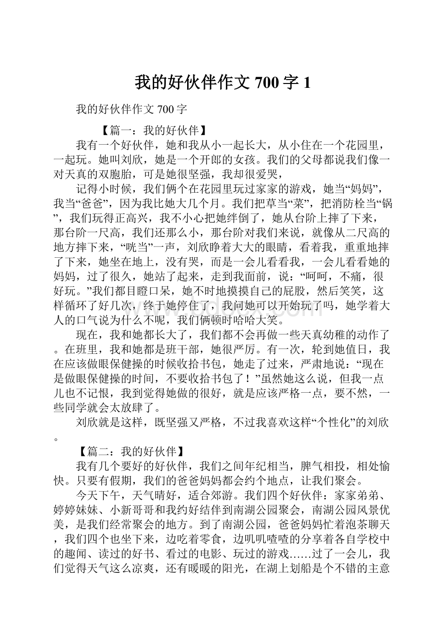 我的好伙伴作文700字1.docx