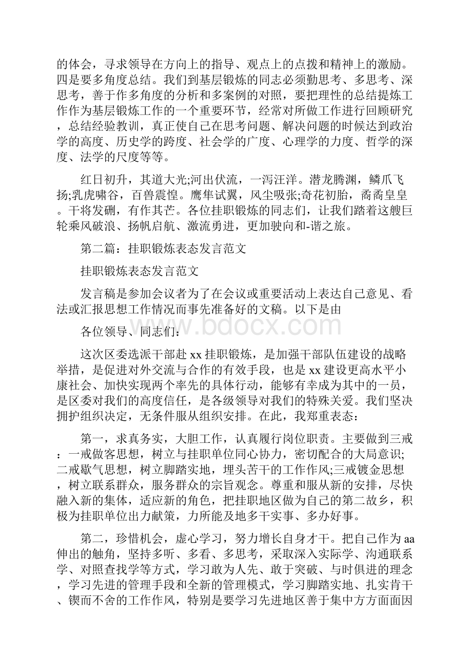 挂职锻炼发言精选多篇.docx_第3页