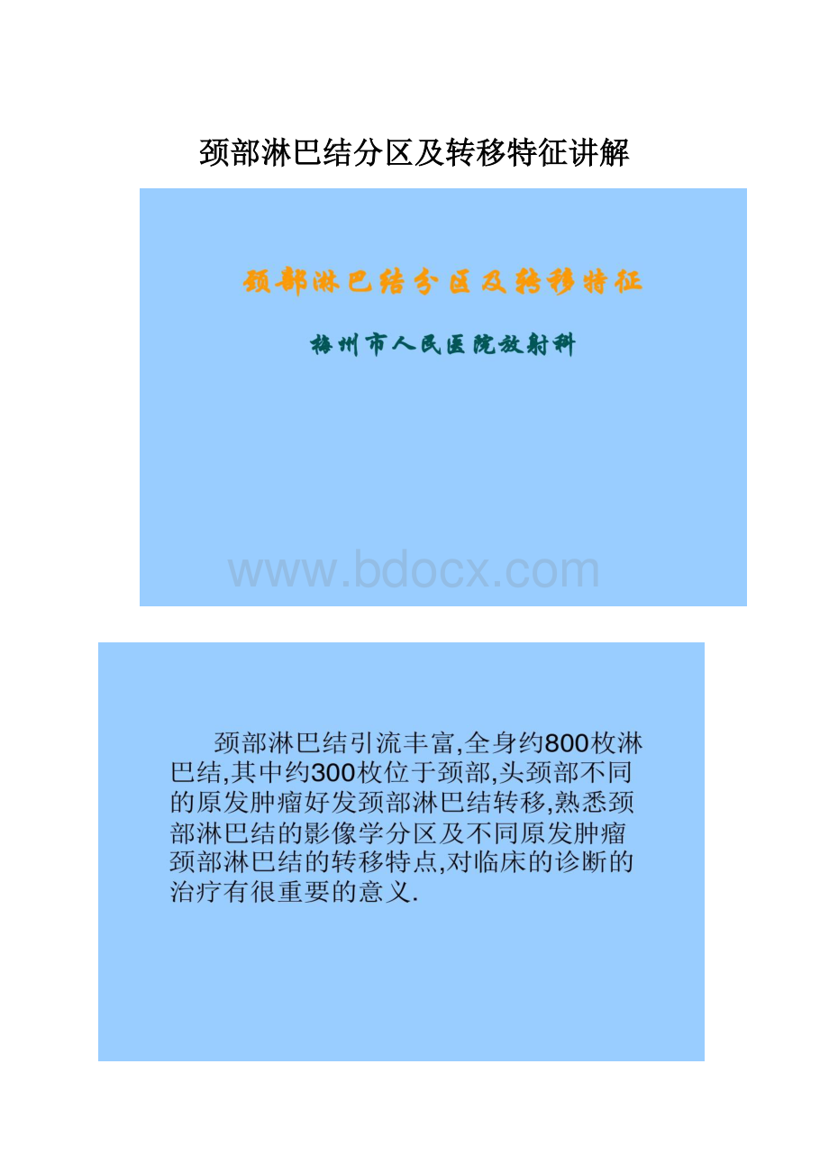 颈部淋巴结分区及转移特征讲解.docx_第1页