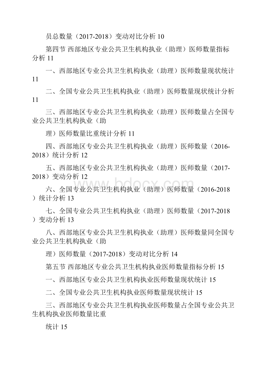 西部地区专业公共卫生机构人员数量具体情况3年数据分析报告版.docx_第3页