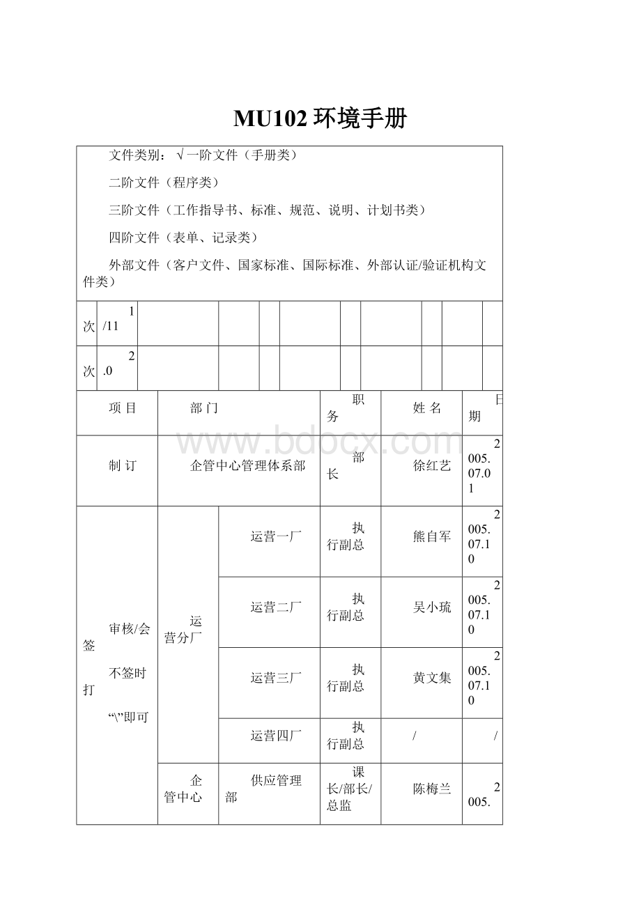 MU102环境手册.docx