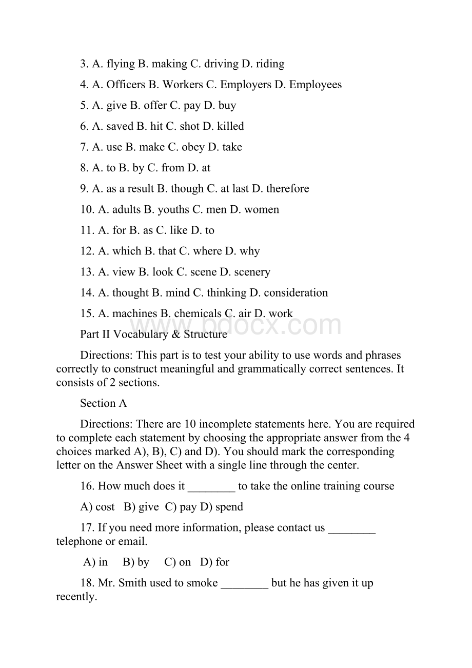 大学英语应用能力考试试题及答案4.docx_第2页