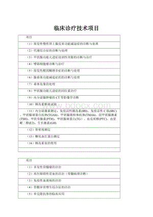 临床诊疗技术项目.docx