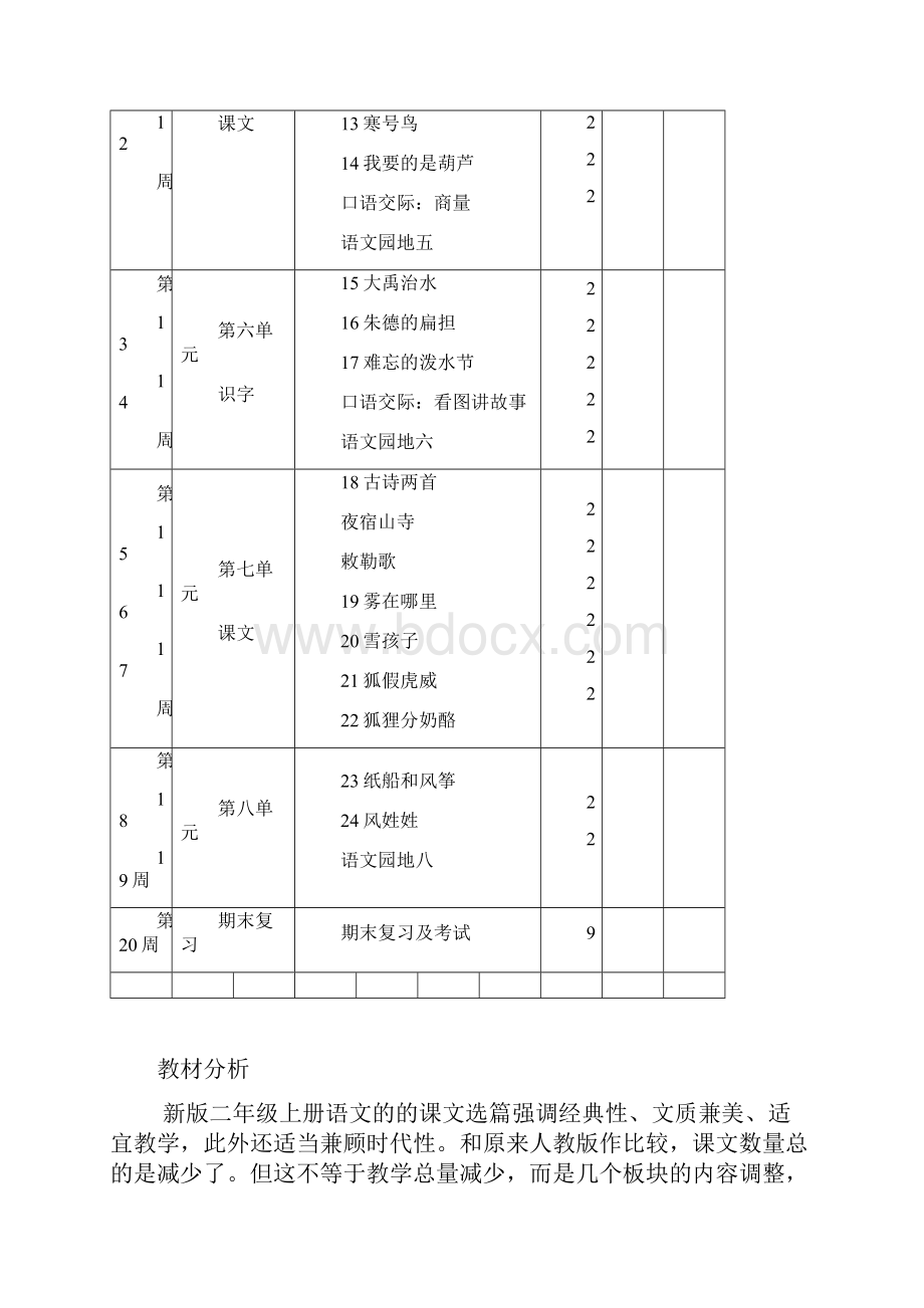 新版人教版小学语文二年级上册全册教案.docx_第3页