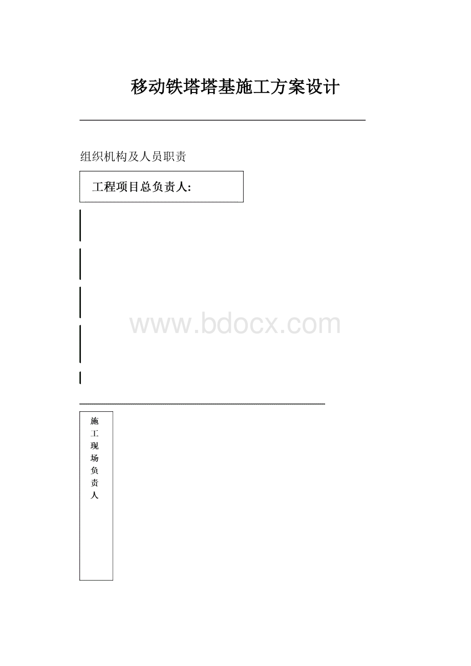 移动铁塔塔基施工方案设计.docx