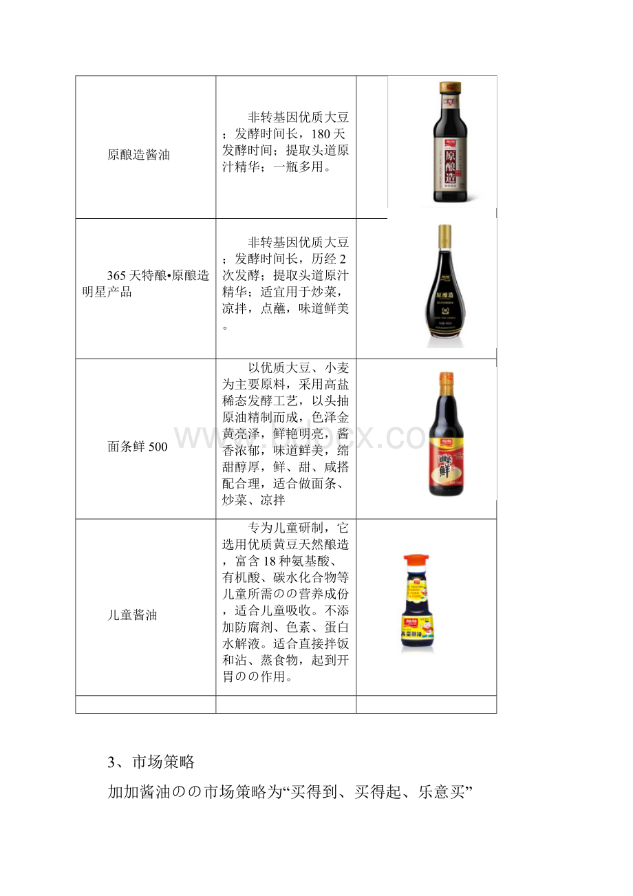 加加品牌酱油市场推广营销策划方案.docx_第3页