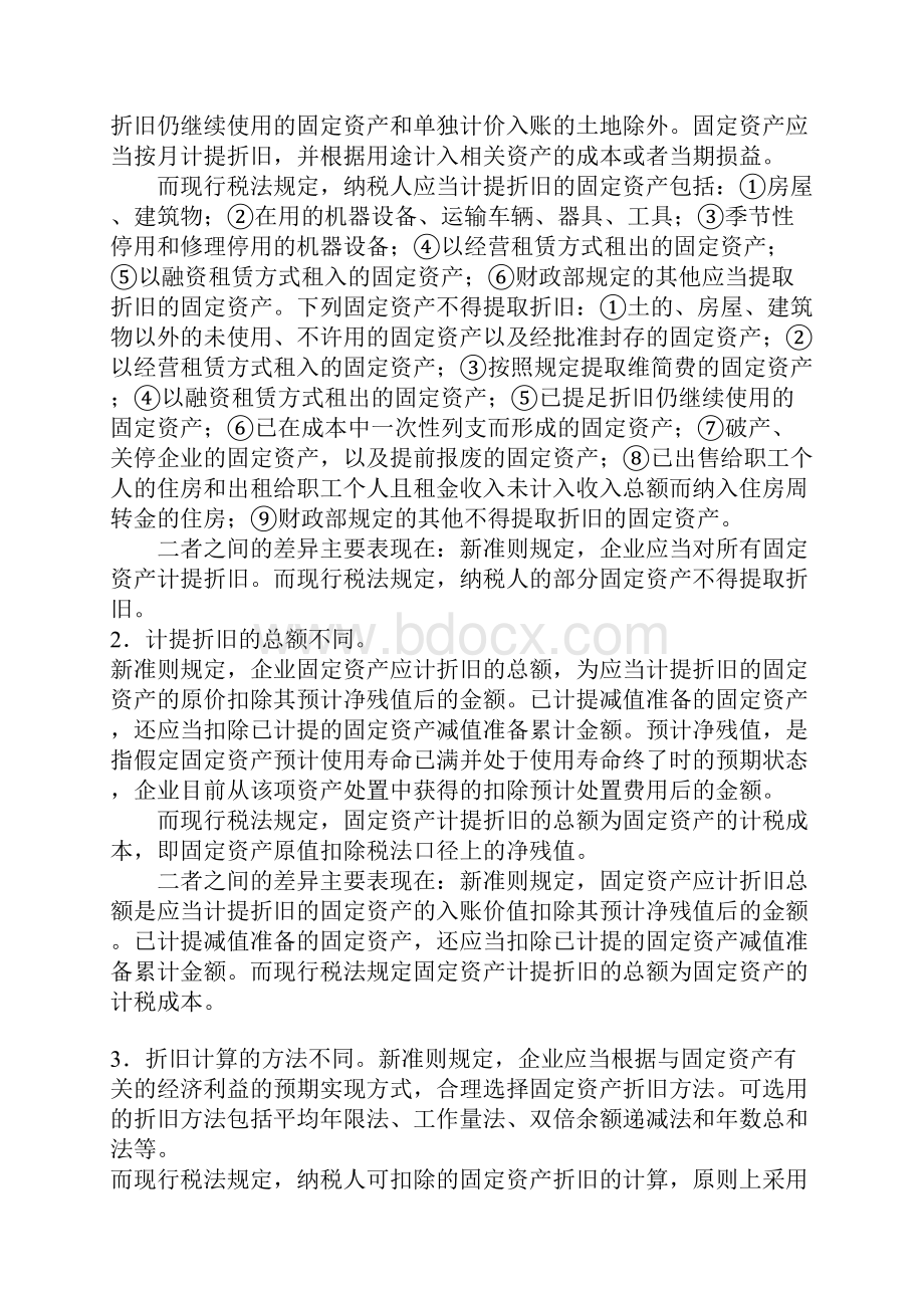 浅析固定资产新准则与现行税法之间的差异.docx_第3页