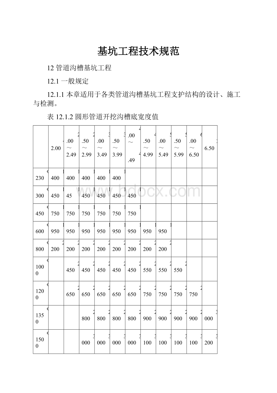 基坑工程技术规范.docx