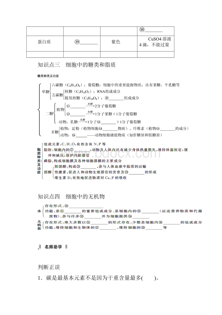 高考生物一轮复习讲义112细胞中的元素和化合物.docx_第2页