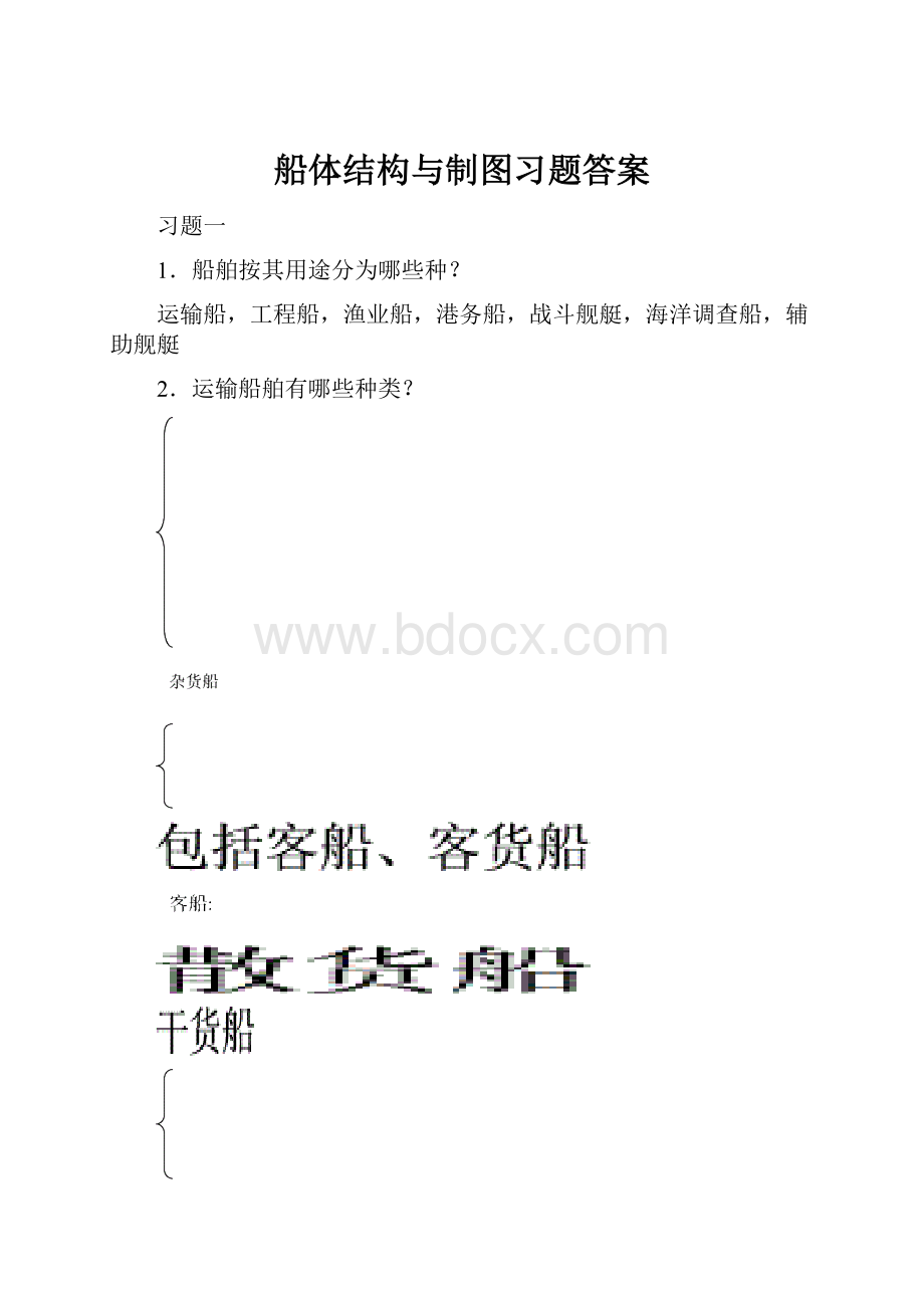 船体结构与制图习题答案.docx