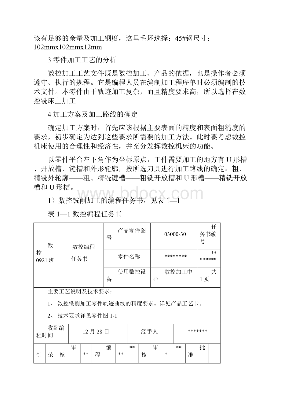 毕业设计数控铣削零件加工工艺设计与自动编程.docx_第2页