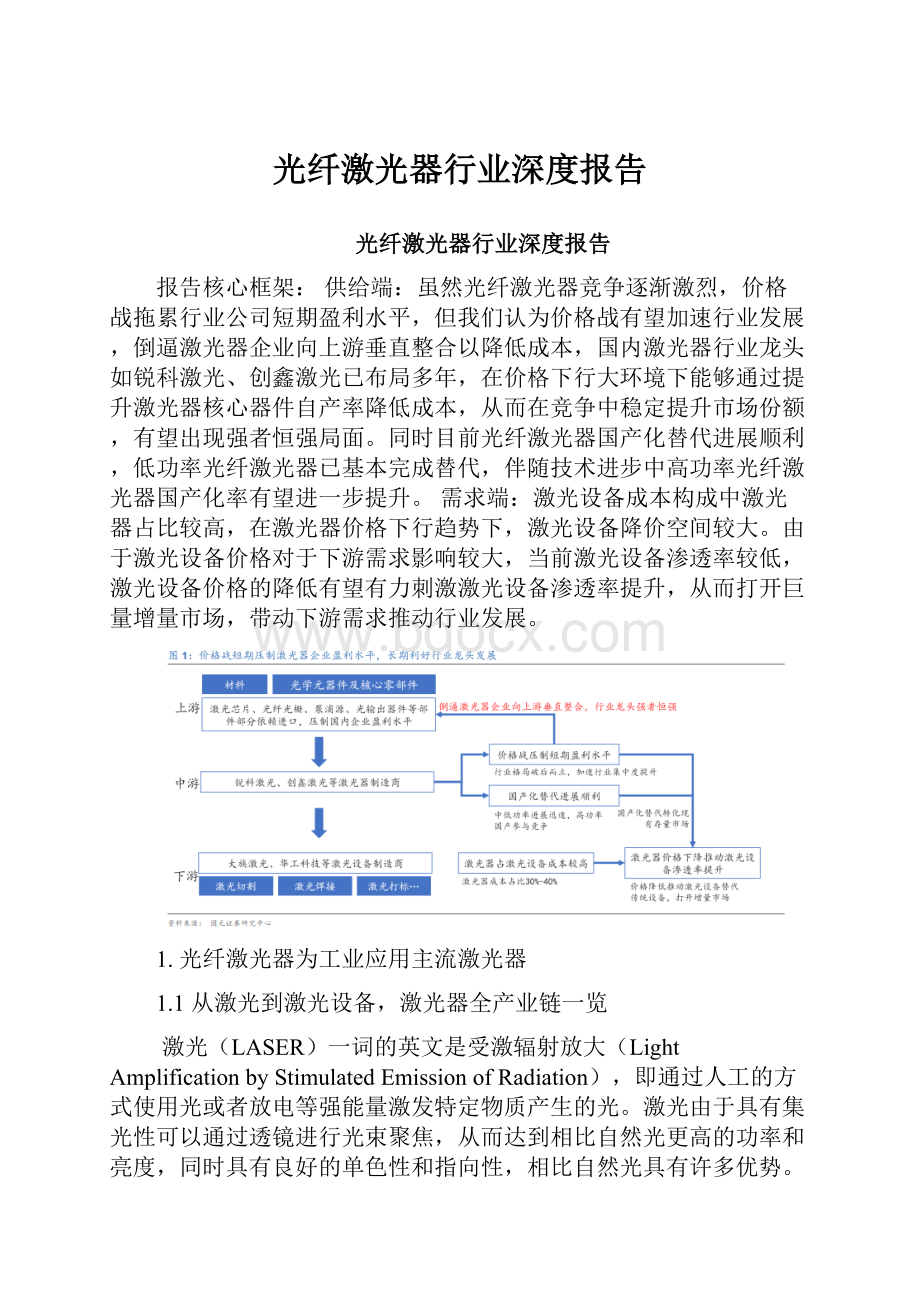 光纤激光器行业深度报告.docx