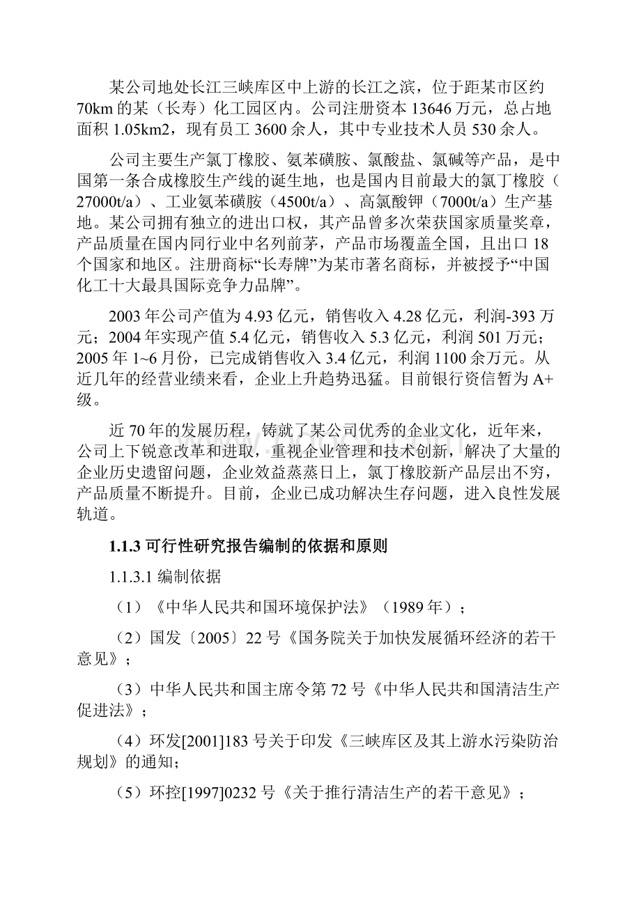 氯丁橡胶生产循环经济改造项目可行性研究报告.docx_第2页