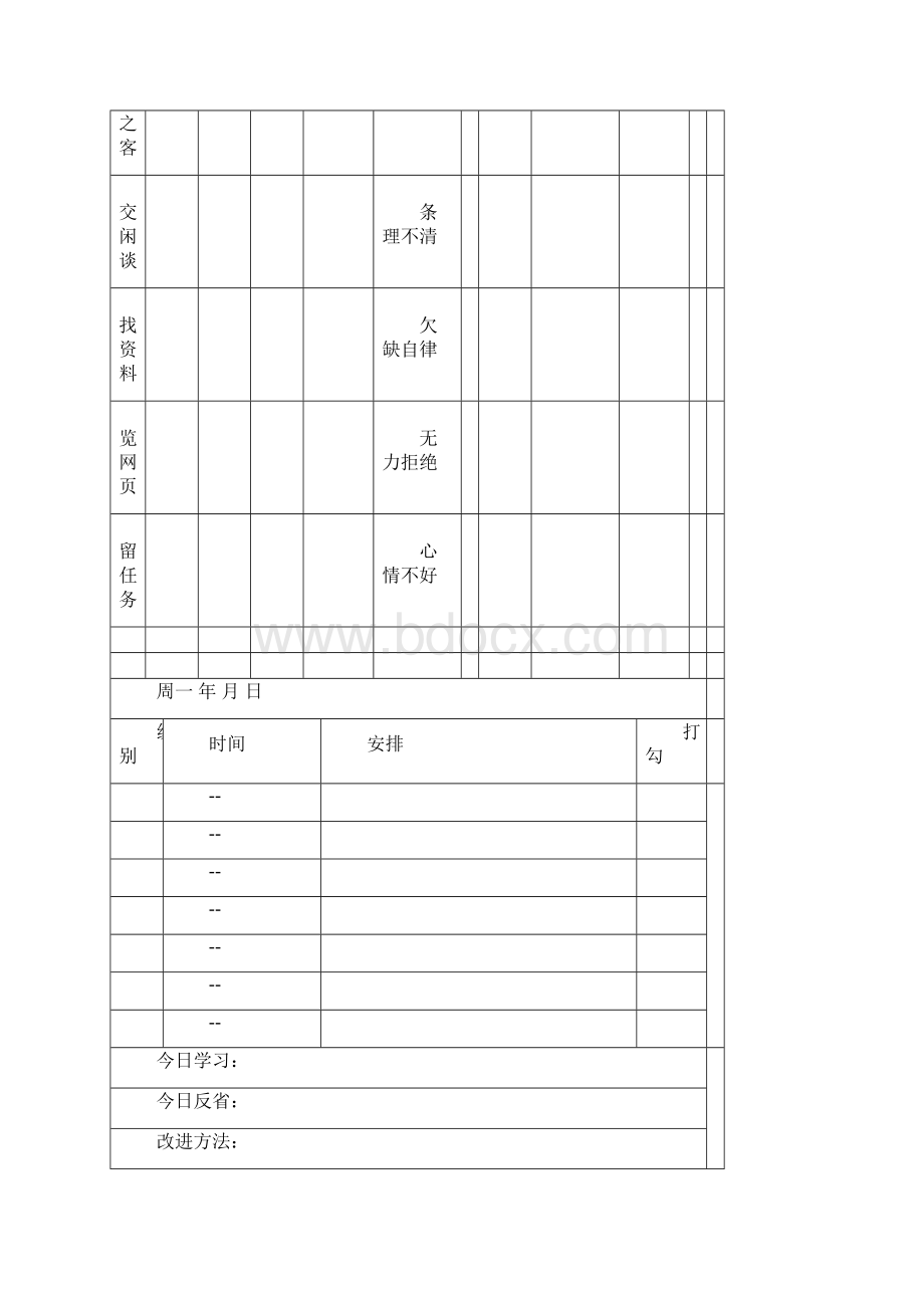 考研月计划与周计划表格.docx_第3页