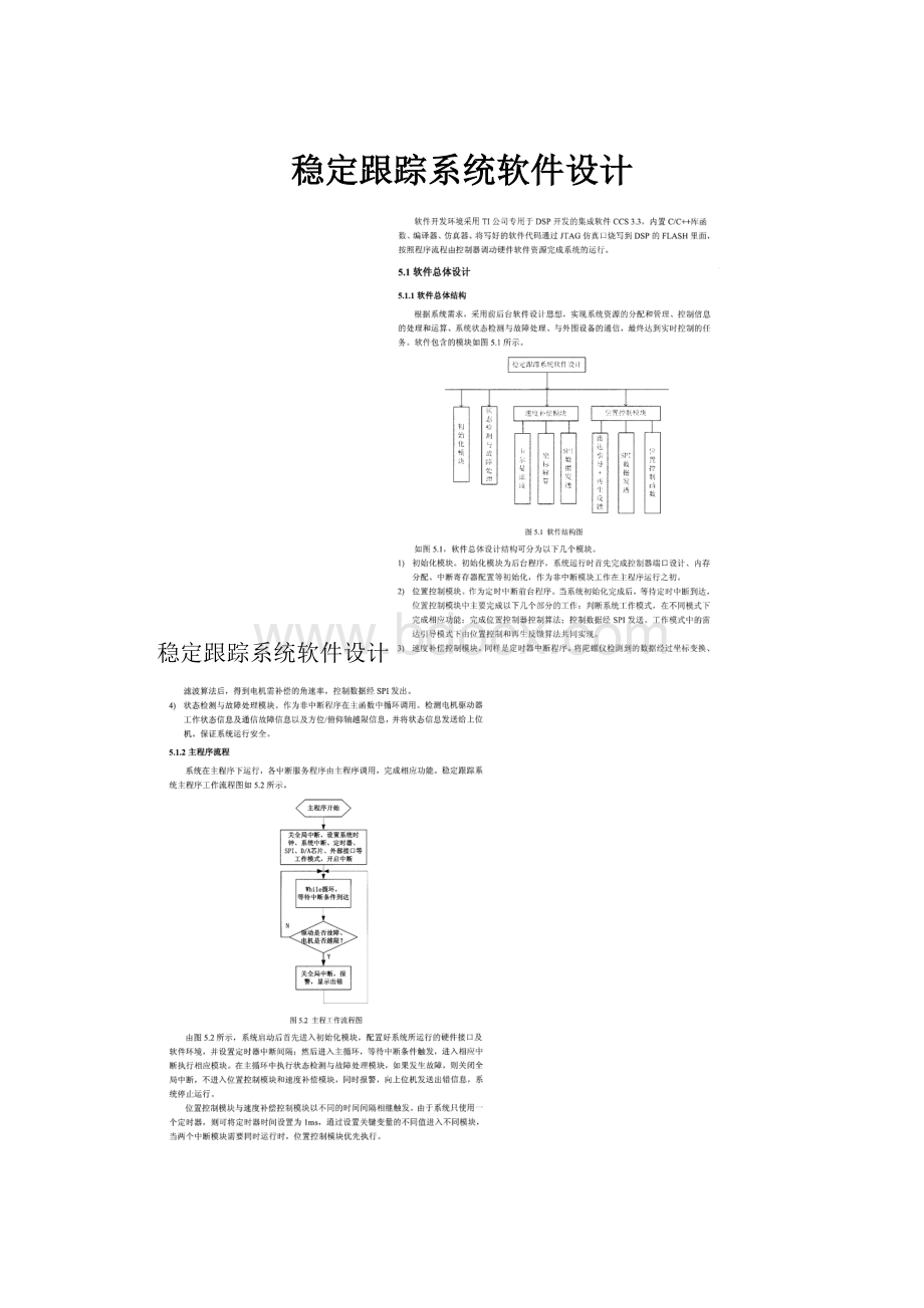 稳定跟踪系统软件设计.docx