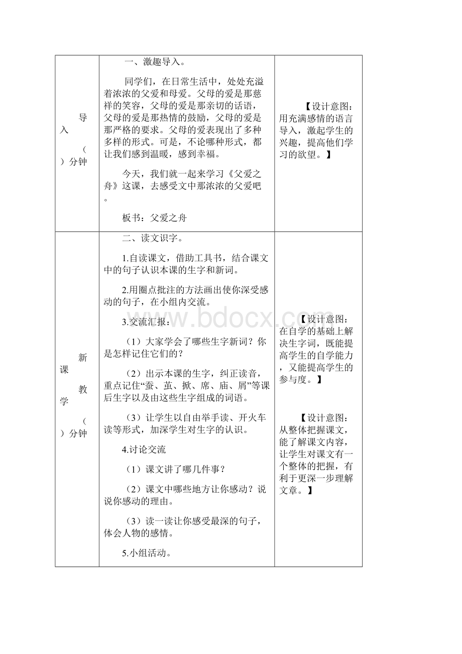 最新部编版五年级语文上册19父爱之舟教学设计精编.docx_第2页