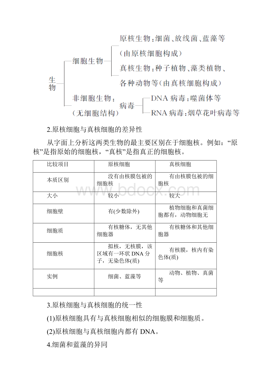 学年高中生物 第三章 细胞的结构和功能 第二节 细胞的类型和结构第1课时原.docx_第3页