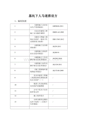 基坑下人马道搭设方.docx