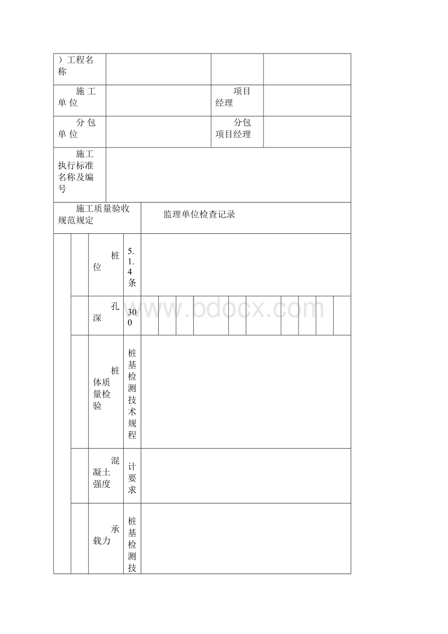 湖北省武汉市最新全套监理工程师检查记录表全套D类表.docx_第3页