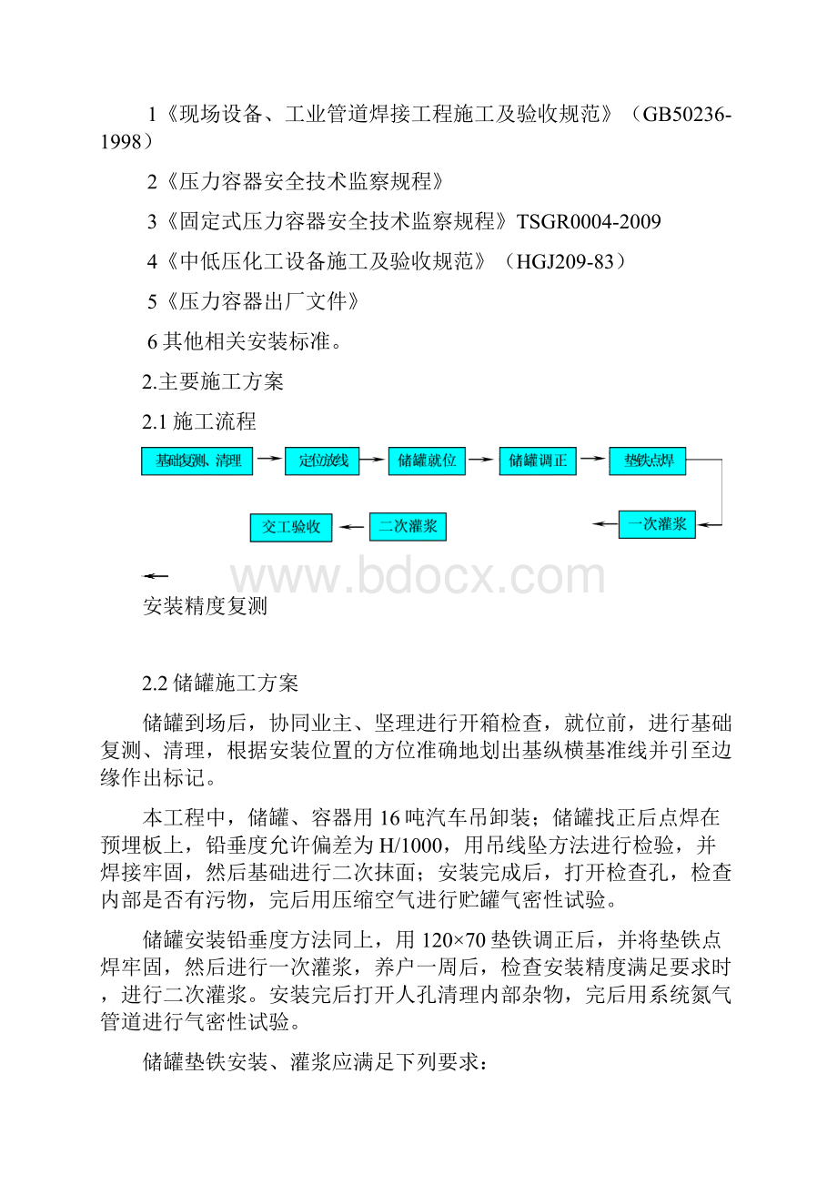 压力容器安装施工方案汇总.docx_第2页