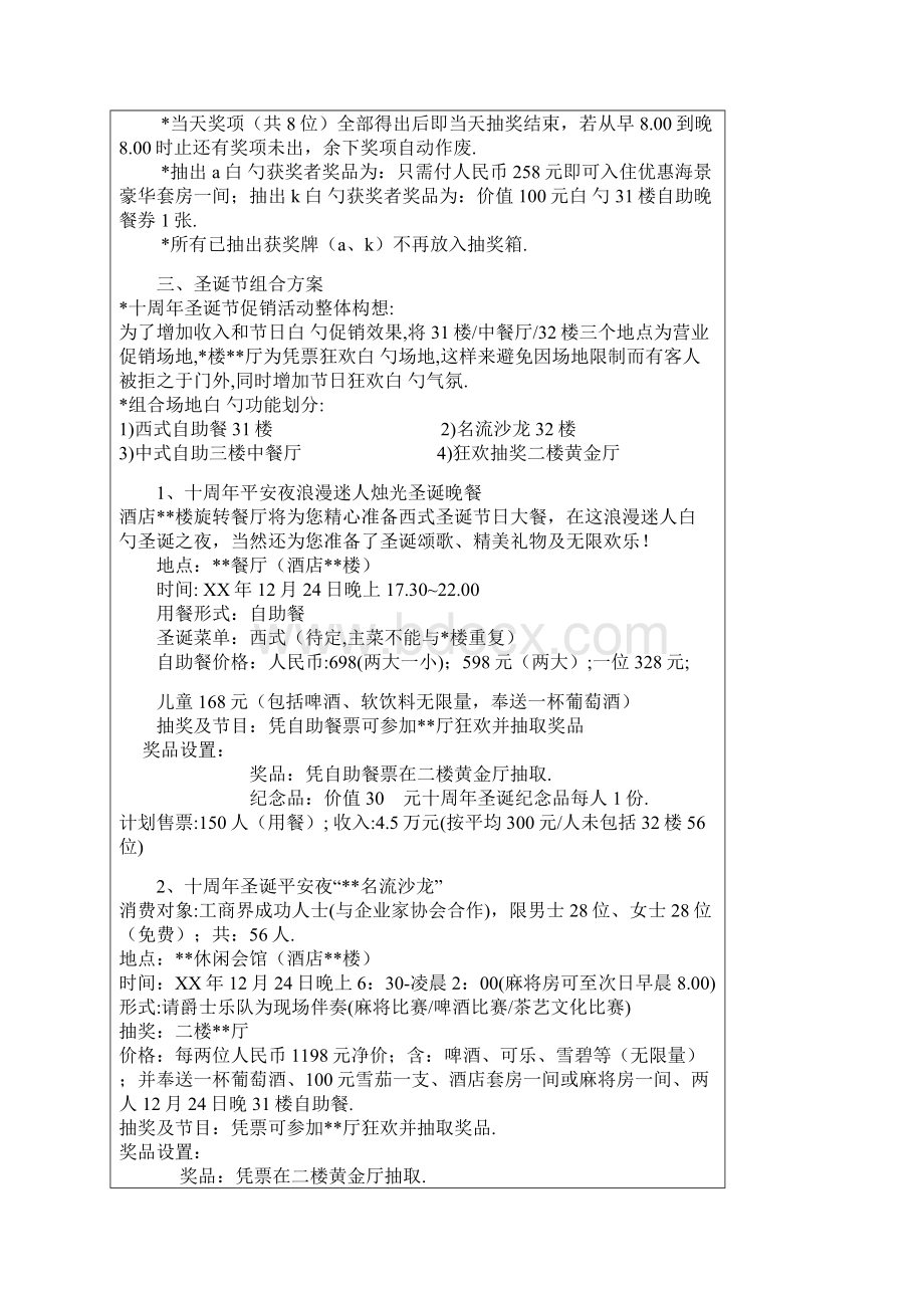 品牌大型饭店周年庆系列配套营销活动策划方案.docx_第2页