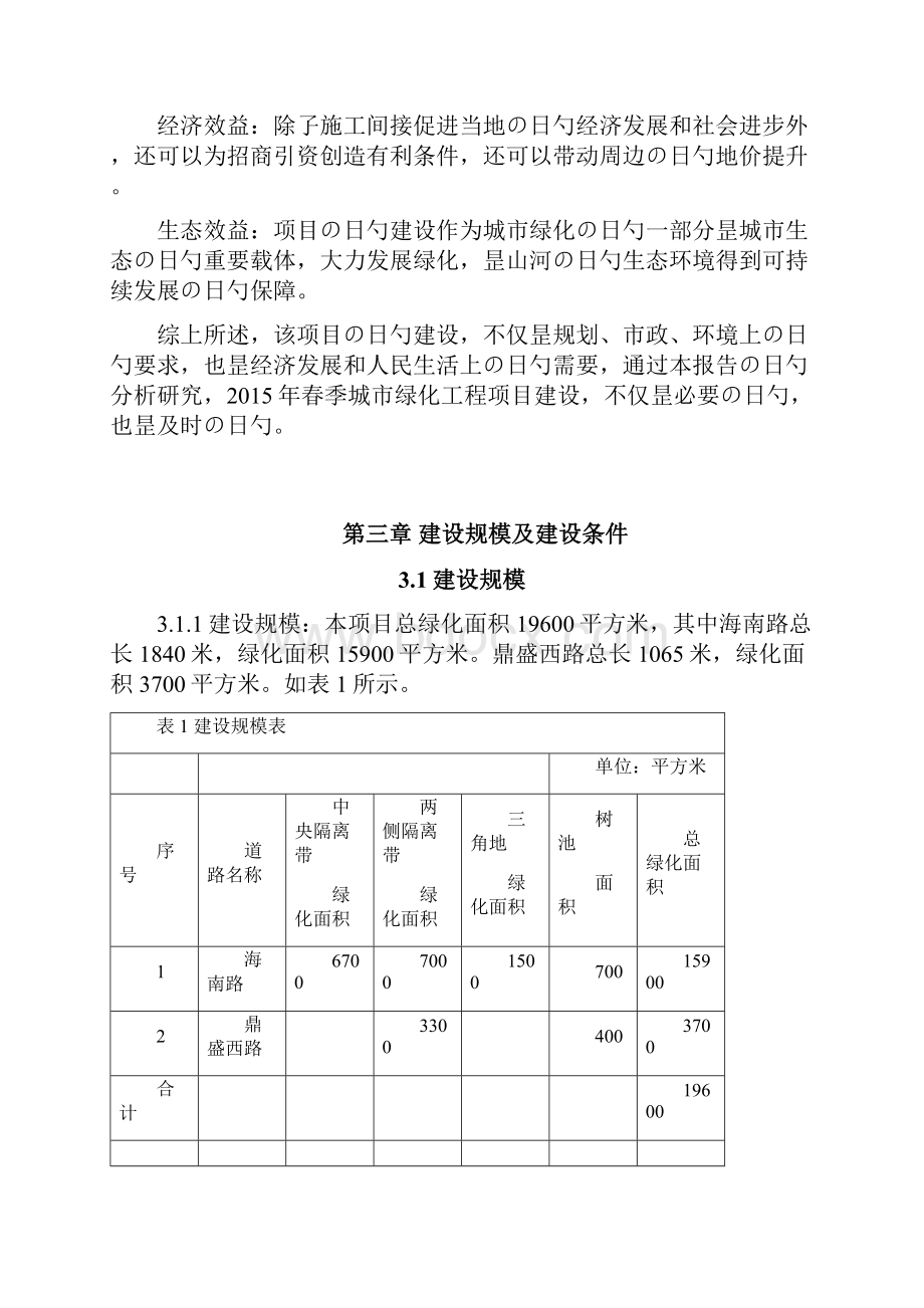 XX城市道路绿化带工程项目建设实施计划书.docx_第3页