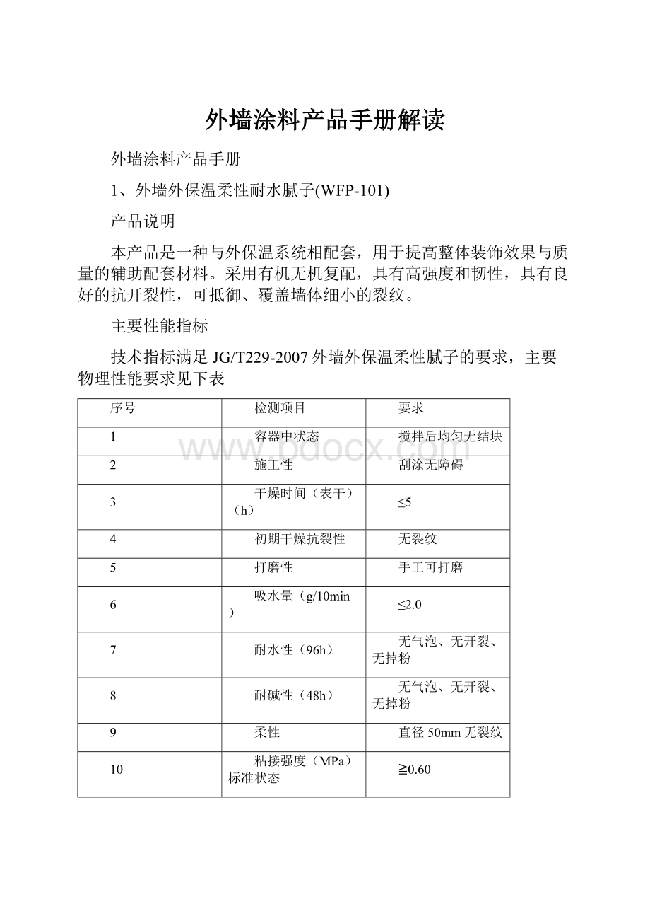 外墙涂料产品手册解读.docx