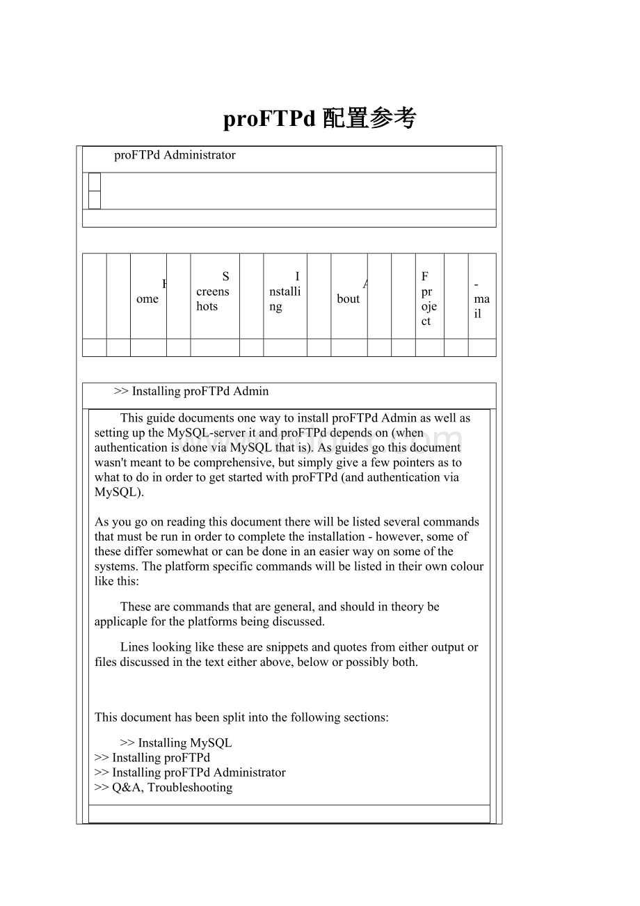 proFTPd 配置参考.docx