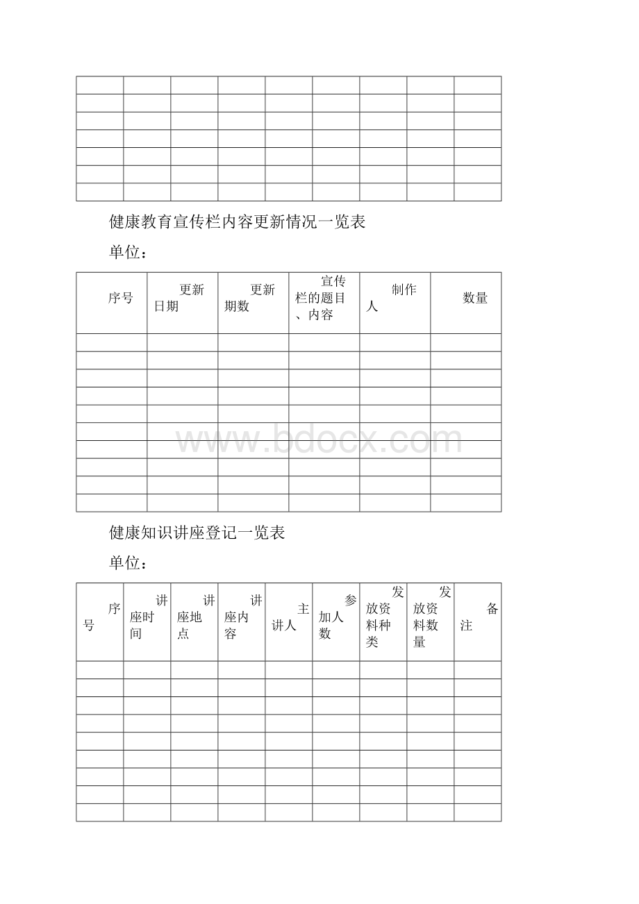 健康教育各种报表.docx_第3页