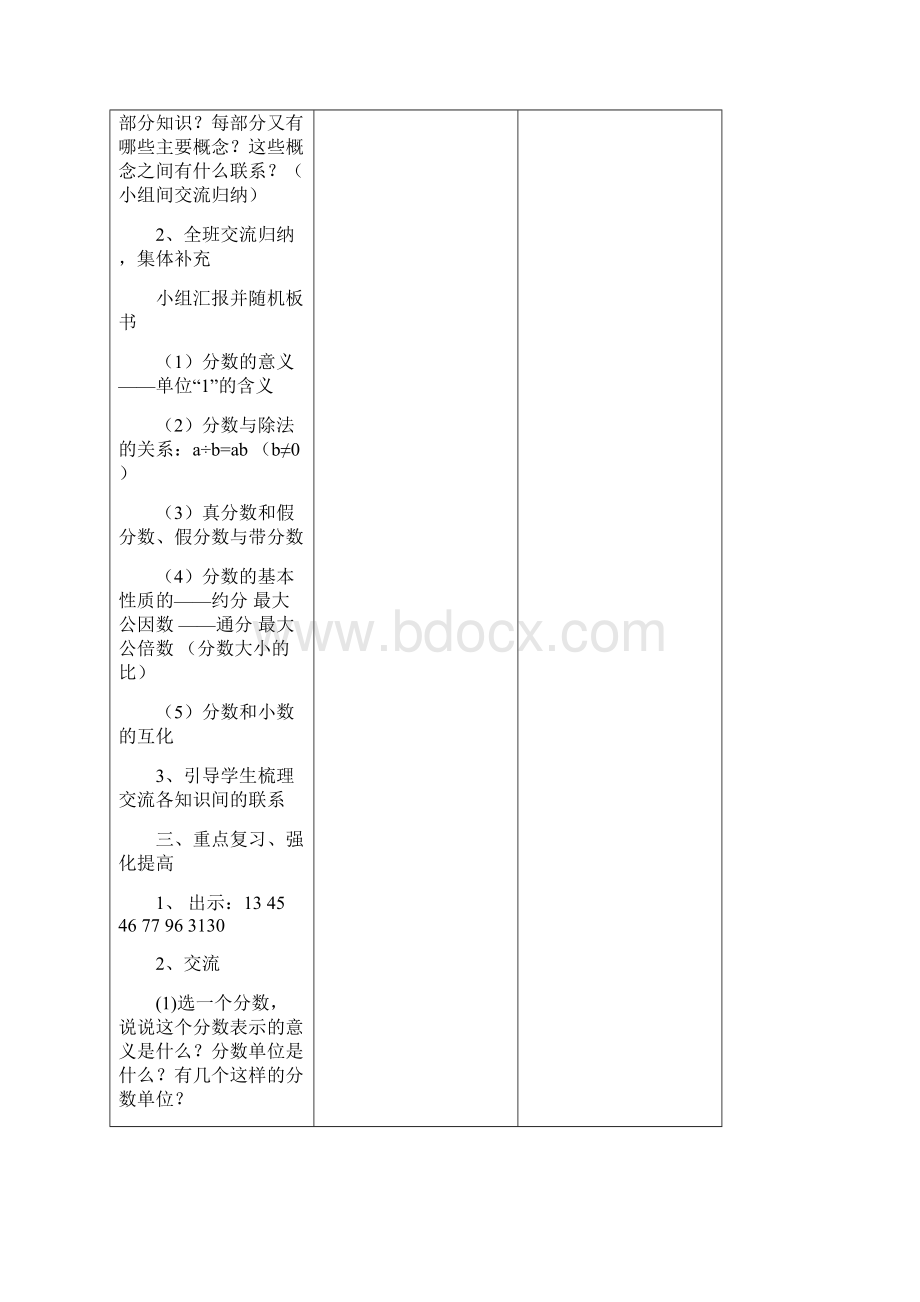 人教版小学五年级下学期数学总复习教案.docx_第2页