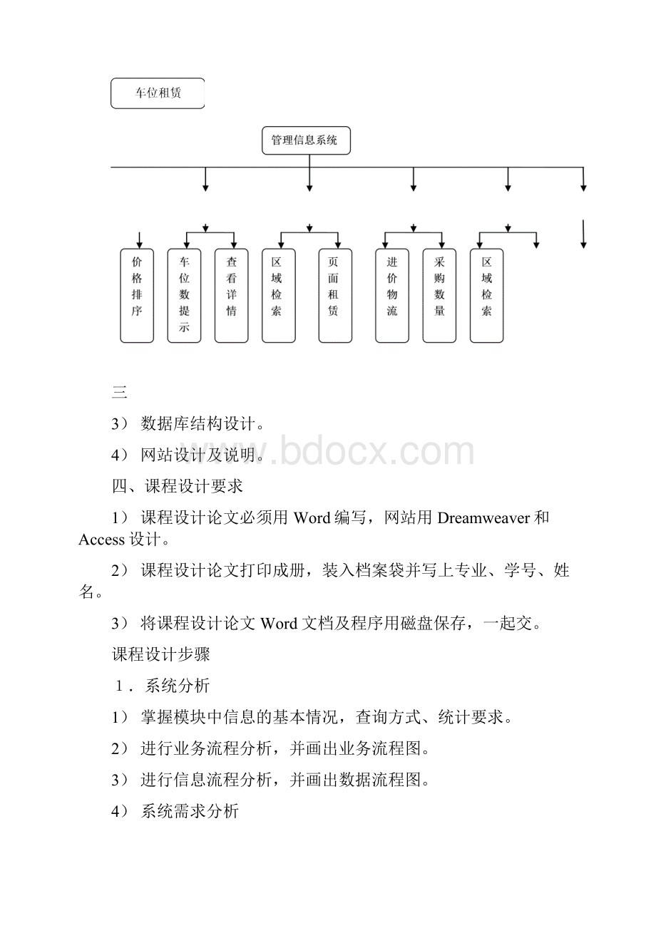 停车位管理信息系统课程设计.docx_第3页