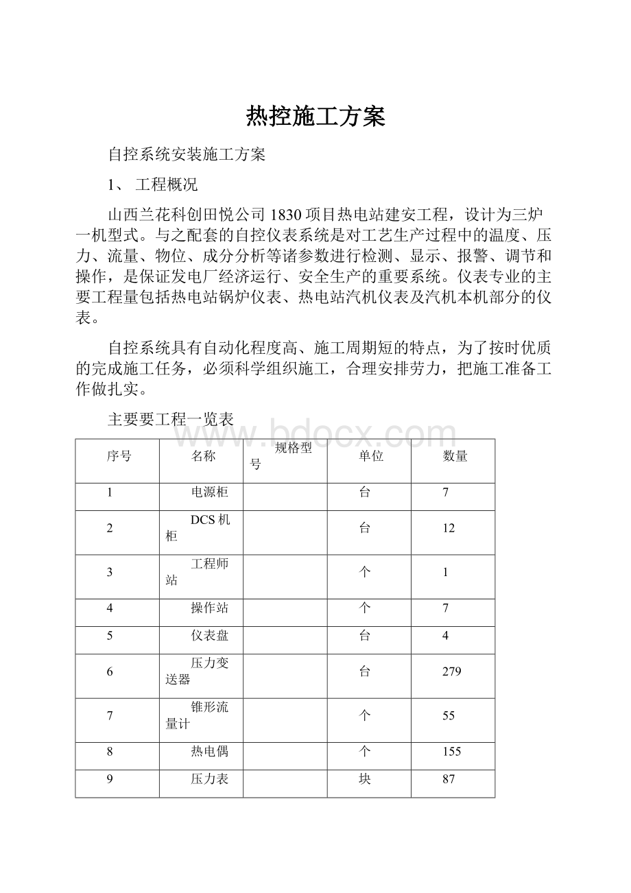 热控施工方案.docx