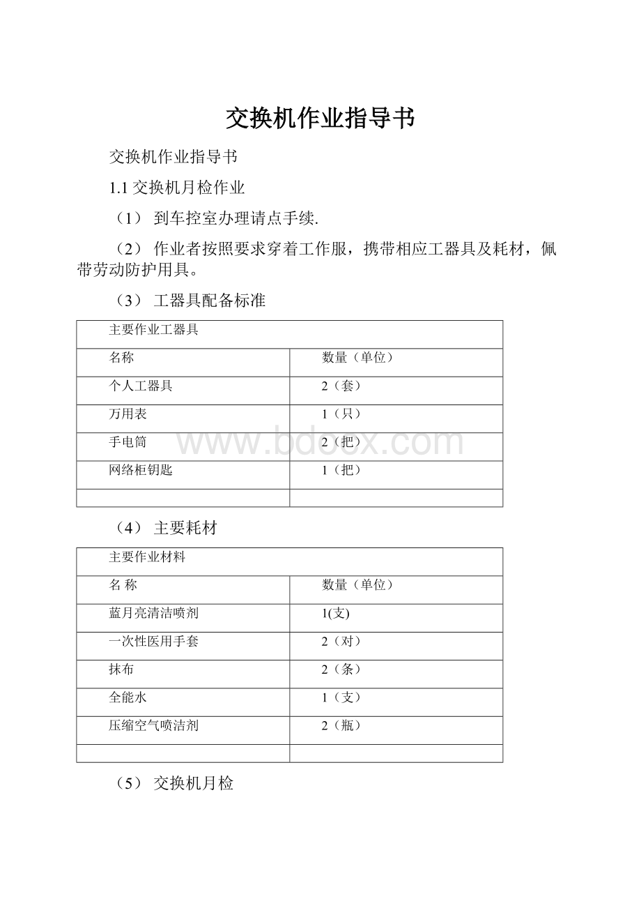 交换机作业指导书.docx_第1页