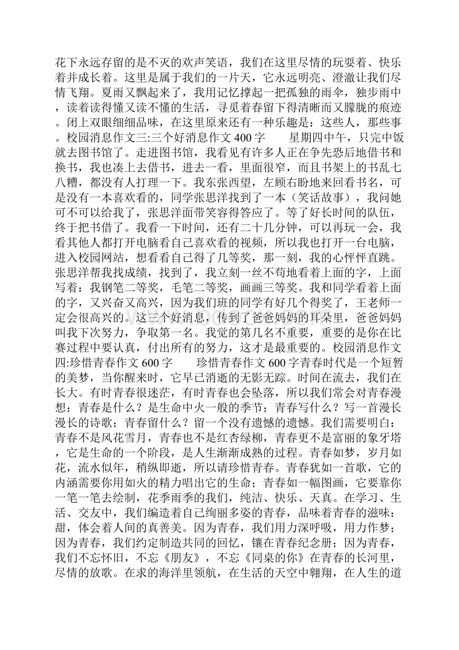 校园消息作文4篇共16页.docx_第3页