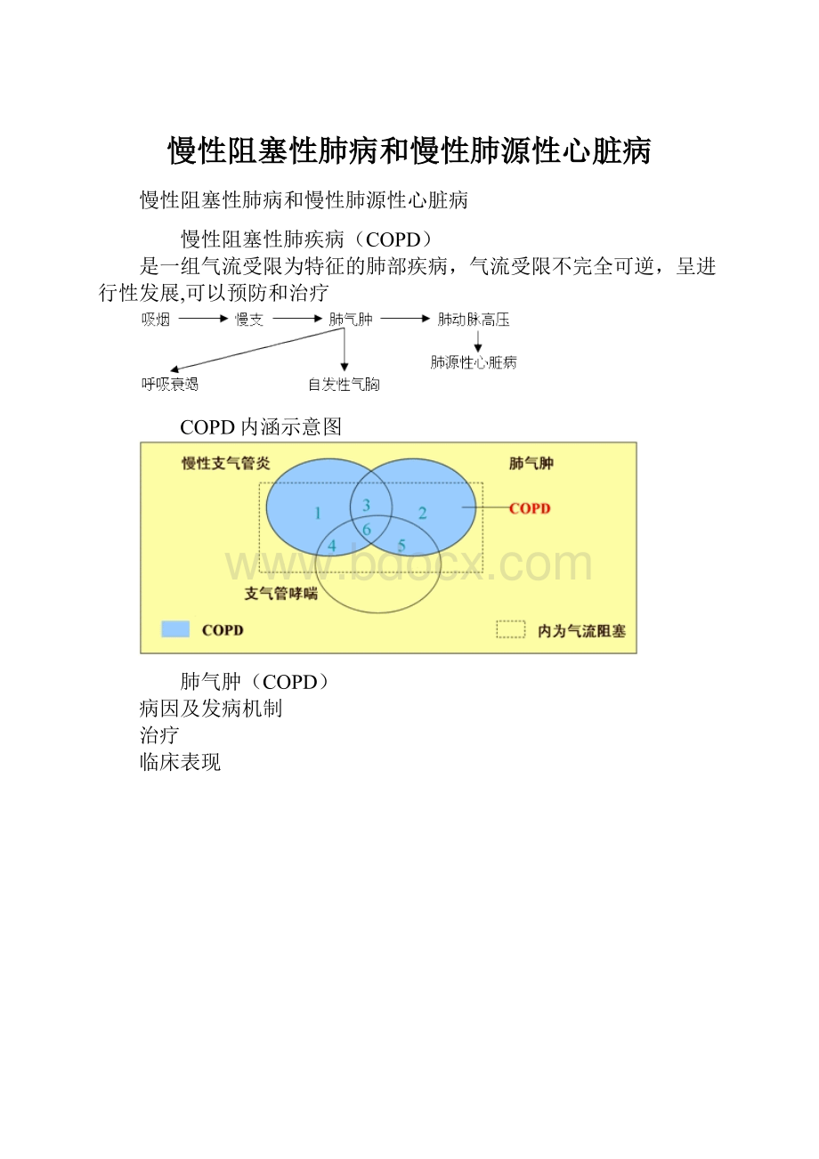 慢性阻塞性肺病和慢性肺源性心脏病.docx