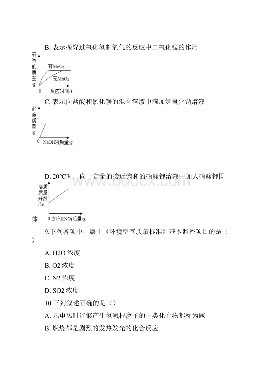 北京课改版九年级上册化学《第二章 空气之谜 》章节测试word版含答案解析.docx_第3页