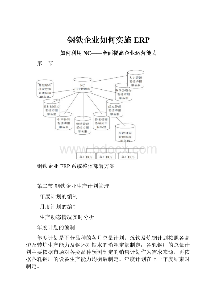 钢铁企业如何实施ERP.docx