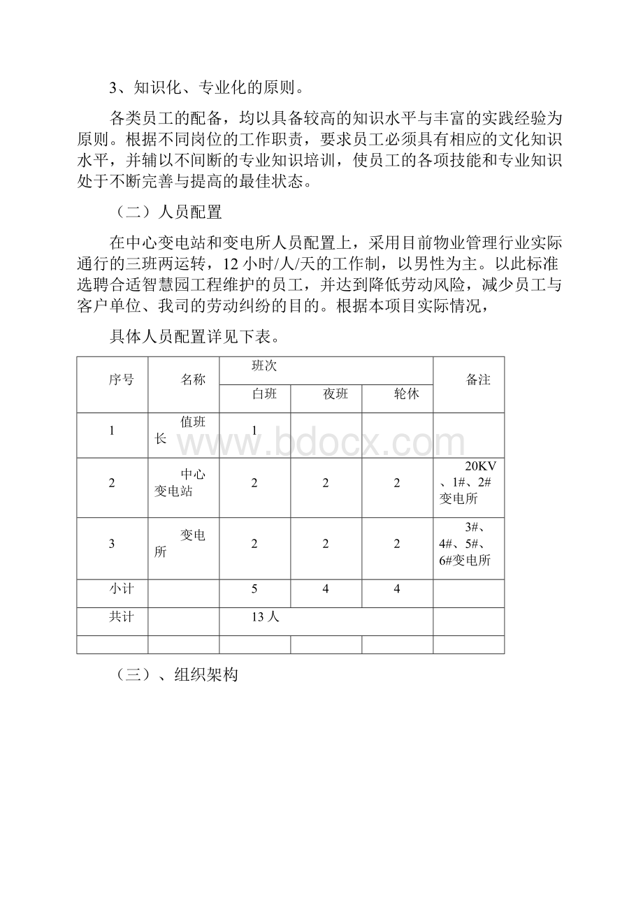 大型智慧园区中心变电所运行维护服务竞标方案.docx_第3页