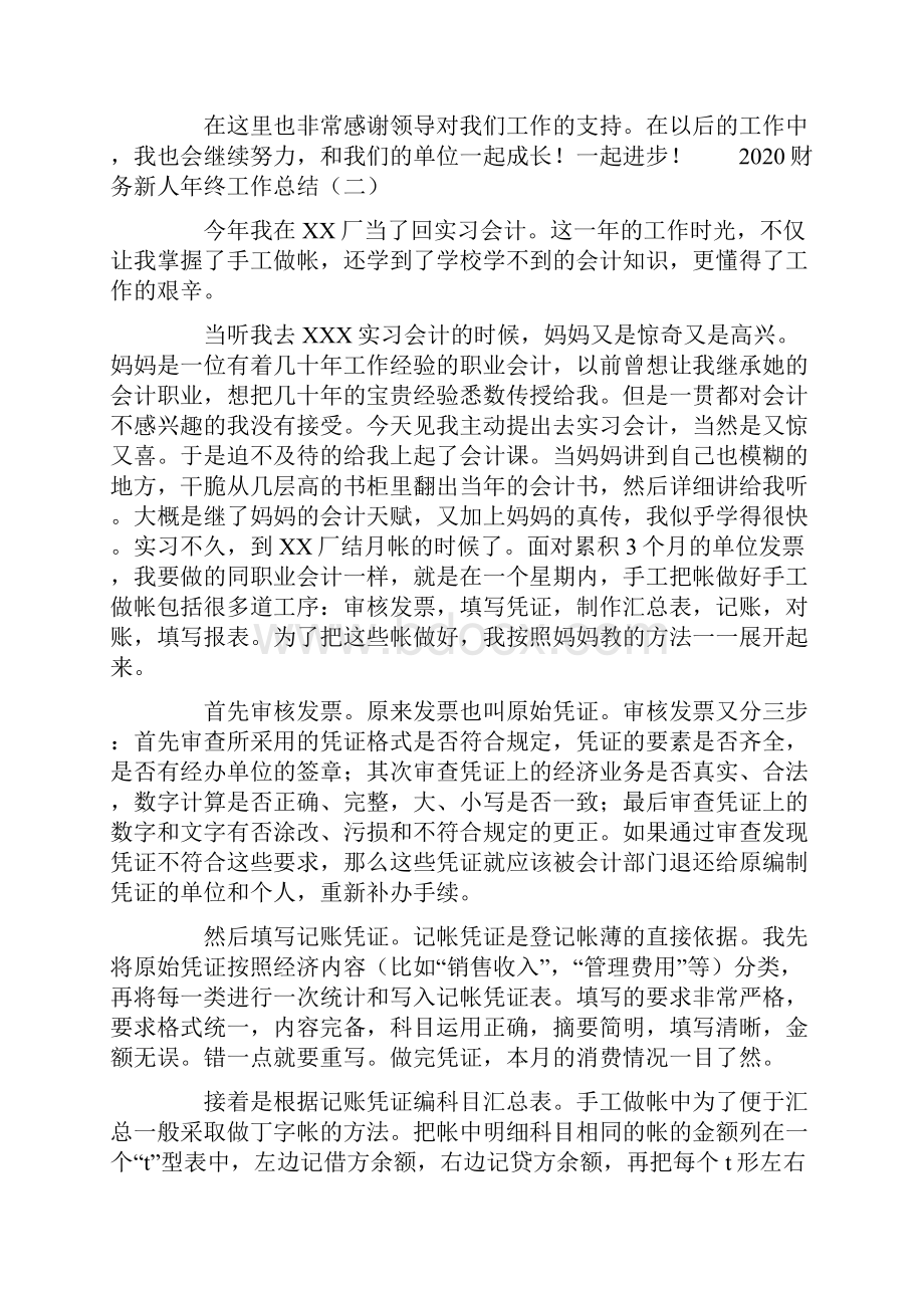 度财务新人年终工作总结.docx_第2页